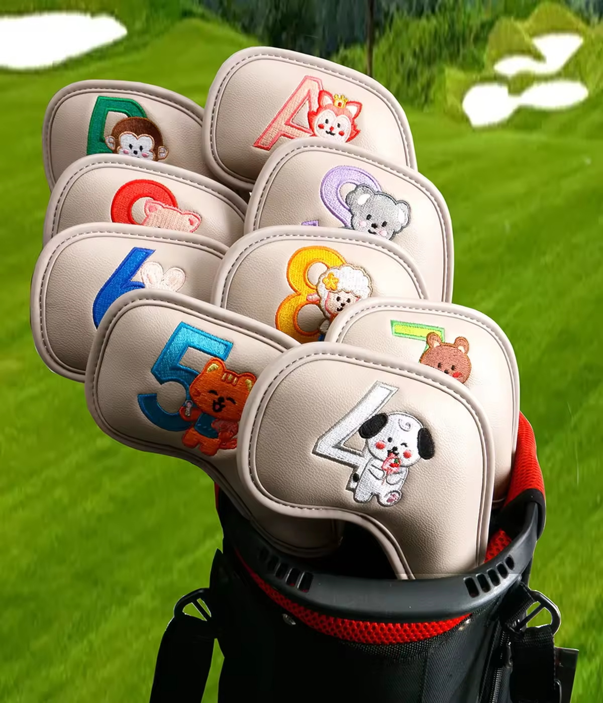 Набор из 9 милых чехлов для го – обзор и цена Golf Equipment Rack